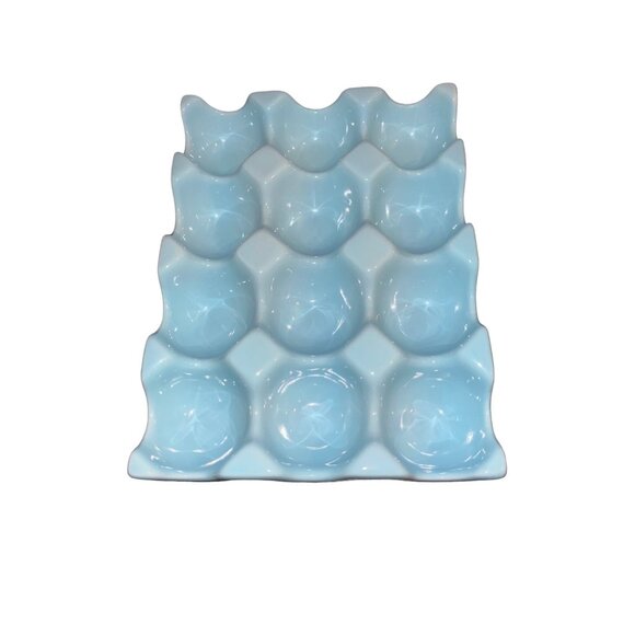 5” x 7”, light aqua blue dozen egg counter tray - Picture 11 of 14
